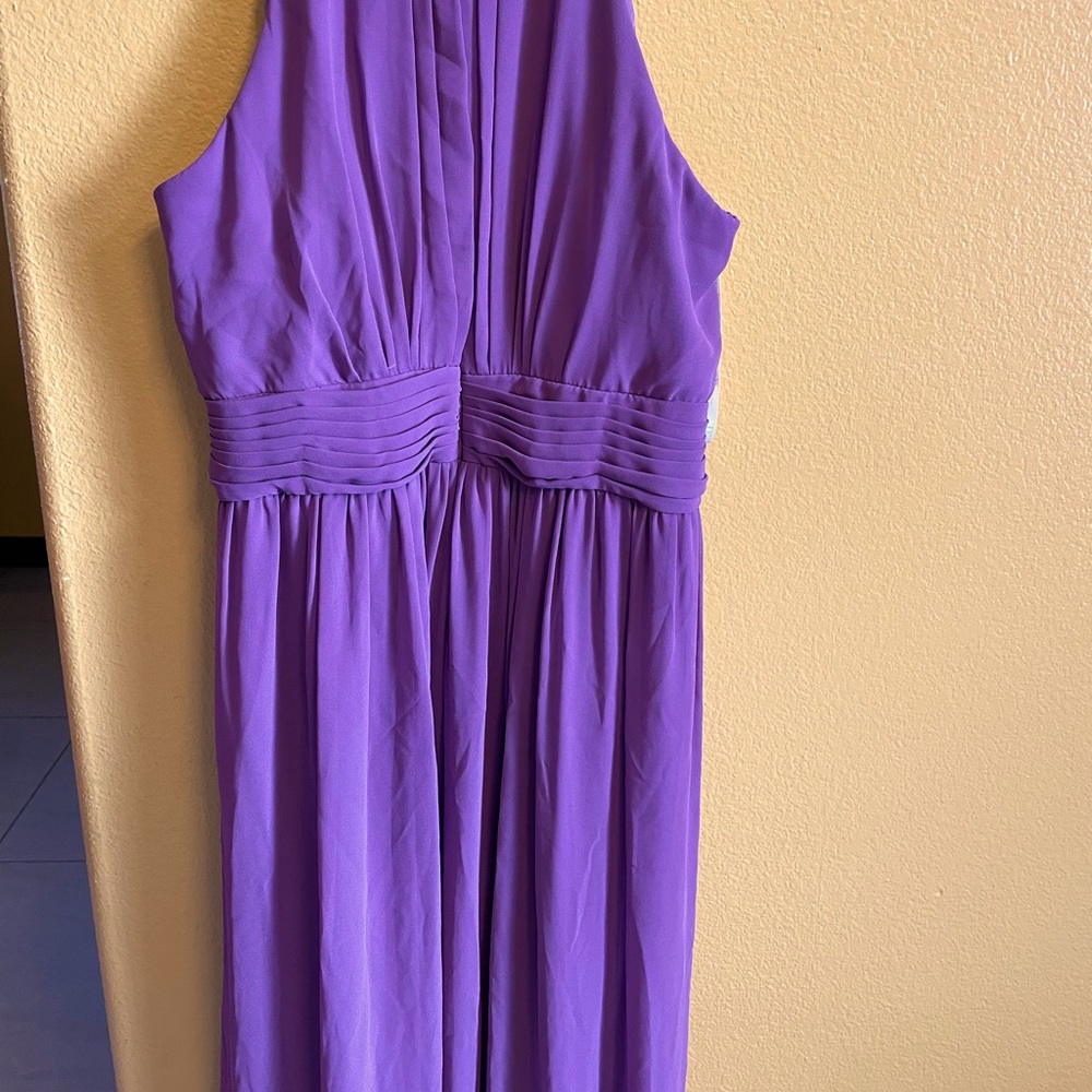 Purple long dress